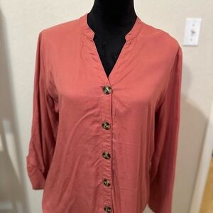 Women Button Down Shirt- Size large.